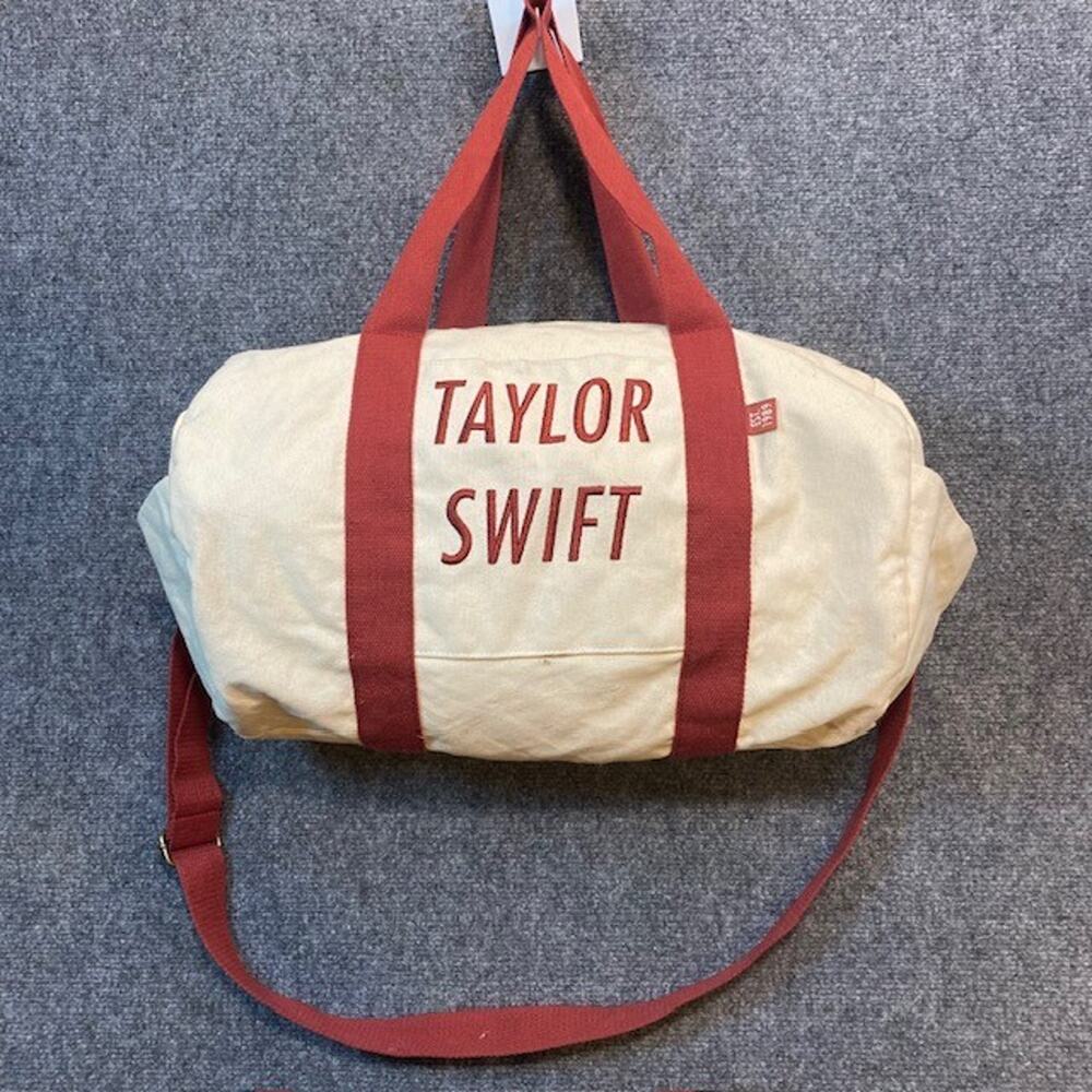 Taylor Swift Canvas Duffle Bag Red Taylors Versio… - image 1